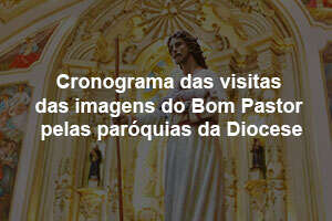 Cronograma das visitas das imagens do Bom Pastor pelas paróquias da Diocese